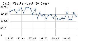 Daily visits chart