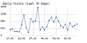 Daily visits chart
