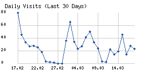Daily visits chart