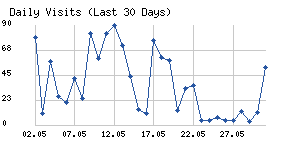 Daily visits chart
