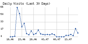 Daily visits chart