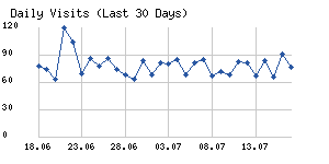 Daily visits chart
